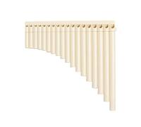Professional Pan Flute Pan Flute 18 Pipes Pan Pipe Instrument Key Of C For Student Beginners With Carrying Bag User Manual Musical Instrument(Beige)
