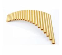 Professional Pan Flute PanFlute 22 Pipes ABS Material Panpipe Right/Left Hand Handmade Folk Musical Instrument Pipe Dizi(Golden Left Hand)