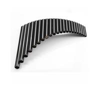 Professional Pan Flute PanFlute 22 Pipes ABS Panpipe G Key Right/Left Hand Black Color Musical Instruments(Right)