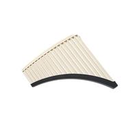Professional Pan Flute Panpipe 18-pipe C-key Beginner Professional Performance-level National Musical Instrument Special Easy-to-learn Panpipe(White)