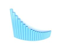 Professional Pan Flute Pink/Blue Forehand Right-Handed 22-Tube G-Key ABS Resin Panflute For Beginners To Practice Without Base(Blue)