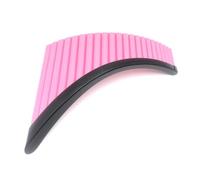 Professional Pan Flute Pink/Blue Right-Hand 22-Tube Curved Panflute G Tune ABS Resin Panflute With Base(Pink)