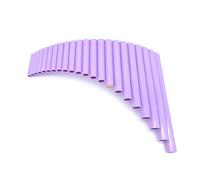 Professional Pan Flute Purple/Green Backhand Left-Handed 22-Tube G-Key ABS Resin Panflute For Beginners To Practice Without Base(Purple)