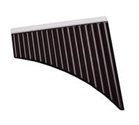 Professional Pan Flute Resin Pan Flute 18 Pipes Simple Beginner Professional Playing Instrument(White Black)