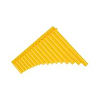 Professional Pan Flute Teaching To Play The Panpipe 18-pipe Special Entry-level Panpipe C-tuned Wind Instrument(Yellow)