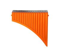 Professional Pan Flute Traditional musical instrument resin anti-fall 16-pipe panpipe-16 pipe rice multiple colors(Orange)