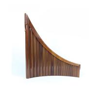 Professional Pan Flute Wooden Support Type C/G 22 Pipe Beginner Professional Pan Flute National Musical Instrument(C)
