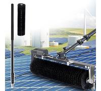 Professional Panel Brush, Multi-Surface Cleaner, Solar PV, Windows, Caravans, Billboards, 60cm Head, Telescopic Rods 3.5m/5.5m/7.5m, Spray System, Battery Powered