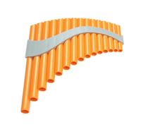 Professional Panpipe Pan Flute 15-tube G-tone Resin Pan Flute For Beginners (Color : Forehand right)