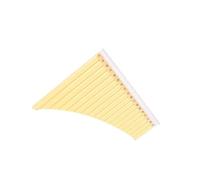 Professional Panpipe Pan Flute 18 Pipes Pan Flute Professiona Traditional Instrument Chinese Musical Instrument A Key Flute Wind Accesories (Color : Yellow)