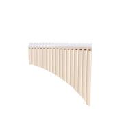 Professional Panpipe Pan Flute 18 Pipes Pan Flute Professiona Traditional Instrument Chinese Musical Instrument A Key Flute Wind Accesories (Color : Beige)