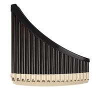 Professional Panpipe Pan Flute 1pc Pan Flute 16/18 Pipes Panpipes AC Tone Tunable Base Panflute Professional Pan Pipe Musical Instrument (Color : 18 bk)