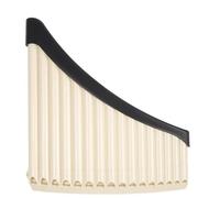Professional Panpipe Pan Flute 1pc Pan Flute 16/18 Pipes Panpipes AC Tone Tunable Base Panflute Professional Pan Pipe Musical Instrument (Color : 16 Beige)