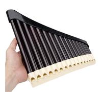 Professional Panpipe Pan Flute 1pc Pan Flute 16/18 Pipes Panpipes AC Tone Tunable Panflute Professional Pan Pipe Musical Instrument (Color : 16bk)
