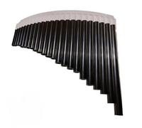 Professional Panpipe Pan Flute 23-tube Curved Panpipe National Musical Instrument Panpipe Black And White
