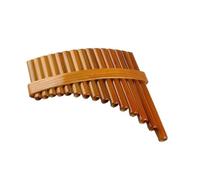 Professional Panpipe Pan Flute Chinese Traditional Musical Instrument 15 Pipes Pan Flute C Key Pan Pipes Woodwind Instrument (Color : Left)