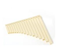 Professional Panpipe Pan Flute Easy To Learn Panpipe 16 Tubes For Beginners To Play National Musical Instruments 16 Tubes Beige Yellow (Color : Beige)