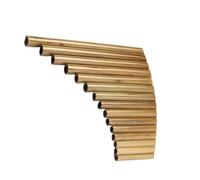 Professional Panpipe Pan Flute Handmade Pan Flute Woodwind Original Color G Key Folk Musical Instruments 15 Pipes (Color : Right)