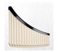 Professional Panpipe Pan Flute Left Hand 18-well Resin Curved Pan Flute 16 Tone Play (Color : 18 off-white)