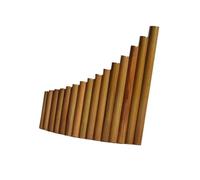 Professional Panpipe Pan Flute Pan Flute 15 Tubes G-tone C-tone Varnish For Beginners Chinese Style Pan Flute Comes With Gold Velvet Bag (Color : C, Size : Right)