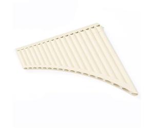 Professional Panpipe Pan Flute Pan Flute, A National Musical Instrument For Beginners To Learn 18-pipe Pan Flute In C Key For Professional Performance (Color : Beige)
