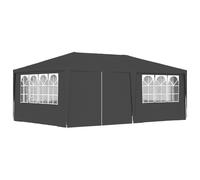 Professional Party Tent with Side Walls 4x6 m Anthracite 90 g/m? Berkfield Home Black One Size