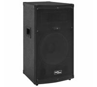 Professional Passive Hifi Stage Speaker Disco Party Speaker Box Black vidaXL