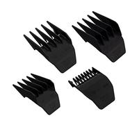 Professional Peanut Clipper Guards for Wahl Peanut - From 1/8 Inch to 1/2 Inch, Fits for Wahl Peanut, Black-4PCS