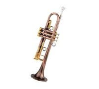 Professional Performance Trumpet Instrument Gold Copper Red Antique Color Reverse Sleeve Design Beginner Trumpet