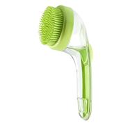 Professional Pet Grooming Brush - Soft Silicone Bristles, Non-Slip Hand Wash Tool | Massage Scrubber for Long & Short Hair, Feline, Canine, Care