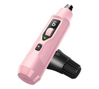 Professional Pet Nail Grinder, 7-Speed LED Electric Dog & Cat Grooming Tool, Quiet Rechargeable Trimmer with Dust Collector, Single-Hand Control (Pink)