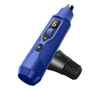 Professional Pet Nail Grinder, 7-Speed LED Electric Dog & Cat Grooming Tool, Quiet Rechargeable Trimmer with Dust Collector, Single-Hand Control (Blue)