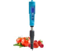 Professional pH and Temperature Meter, Portable pH Meter, Automatic Calibration pH Meter, Lab Digital Acidity PH Tester for Food Soil Fruits Meat
