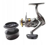 Professional Phoenix DE Fishing Reel - Advanced 12BB Mechanism (11+1), AVS Anti-Vibration System, Aluminum Spool + Backup, Smooth Operation and Solid Design (2000)