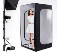 Professional Photo Studio Light Box with 8 LED Panels & 200W High Power - Portable Removable Shooting Tent for Product Photography - Large 39x47x78 Inch