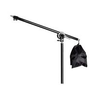 Professional Photo Video Light Boom Arm Extendable 76 135cm With Counterweights Bag And Stand Adapter