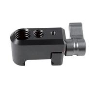 Professional Photography Clamp with Double Thread Slots 1/4 3/8 Aluminum Rails Mount for Secure Camera Equipment Attachment Camera Slider Clamp Stabiliser Slider Brackets Tripods Mount Adapter