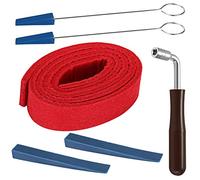 Professional Piano Tuning Kit Tools Set with Wooden Handle Hammer Temperament-Strip Mutes for Beginners and Professionals Universal Tool Practical Reliable Products