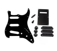 Professional Pickguard Pickup Pickguard Set Panel Back Panel Pickup Cover Converter Cap Integral Plastic Parts Replacement Set With Screws(A)