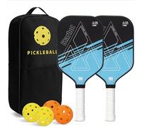 Professional Pickleball Paddle -T700/T300 Carbon Fiber with 3K Weave & Textured Grit Surface | USAPA Approved | 16mm Polymer Honeycomb Core for Power, Control & Ultimate Spin (black, T300)