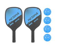 Professional Pickleball Paddles Comfort Grip with Bag 4 Balls Racquets, Blue