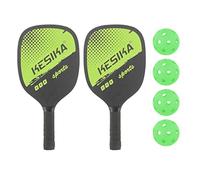 Professional Pickleball Paddles Comfort Grip with Bag 4 Balls Racquets, Green
