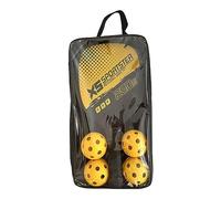 Professional Pickleball Paddles Set with 2 Rackets 4 Pickleballs and Carry Bag Honeycomb Core Racquets for Adults Kids Indoor Outdoor Play- Yellow