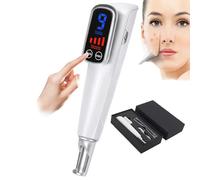 Professional Picosecond Pen Tattoo Remover Red Blue Light Beauty Pico Pen Mole Dark Spot Pigment Removal, Touch screen, 9 Levels of Frequency + 4 Levels of Intensity,Blue