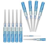 Professional Piercing Catheter Needles Kit - 10Pcs 22G Hollow Piercing Needles for Use, Suitable for Ear, Nose, Belly, Cartilage