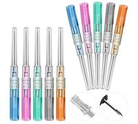 Professional Piercing Catheter Needles Kit - 10Pcs Mixed Gauges (14G, 16G, 18G, 20G, 22G) Hollow Piercing Needles for Use, Suitable for Ear, Nose, Belly, Cartilage