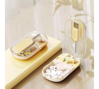 Professional Pill Cutter for Small & Large Pills, Cutting & Storage 2 in 1 Tablet Cutter for Pills Accurate Cutting - Portable Pill Splitter with Blade and Storage Compartment for Travel & Daily Use