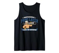 Professional Pipe Layer Funny Raunchy Plumber Plumbing Gag Tank Top