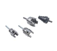 Professional Pipe Threading Kit Featuring Dual Cutters For Male Female Threads Plus Reamer And Step Drill Bit For Plastic Metal Pipes(4pcs)