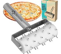 Professional Pizza Dough Docker Roller - Stainless Steel Pizza Roller with Spikes Pastry Dough Docker for Crackers, Homemade Bread, Pie, Cake, Cookies - Pizza Dough Roller